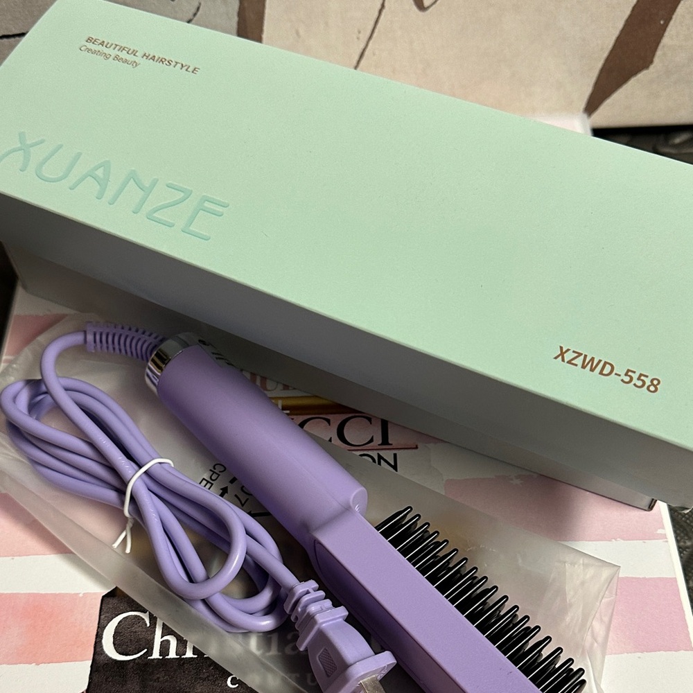 Purple Hair Styling Brush. New in box
